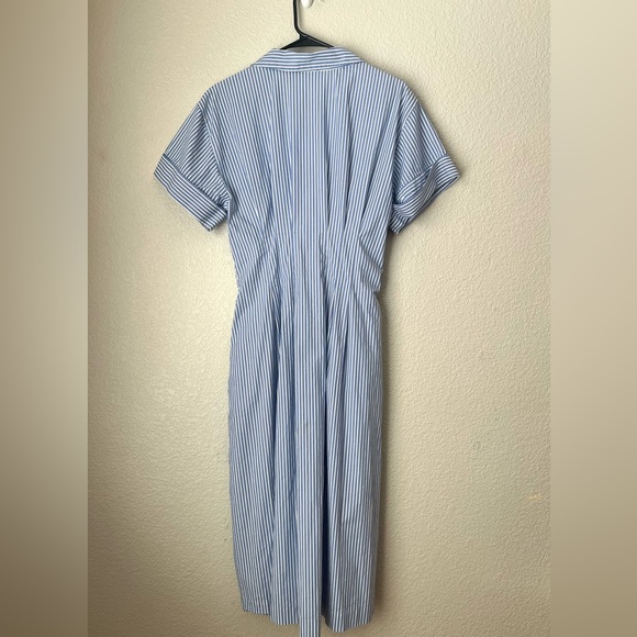 J Crew Organic Cotton Striped Shirt Dress, 8 - Picture 6 of 7